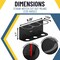 Koova Storage Rack, Steel, Black, 3.3 in W, 3.7 in H, 9.25 in L, Powder Coated KV-CAN-3 - alternate 4